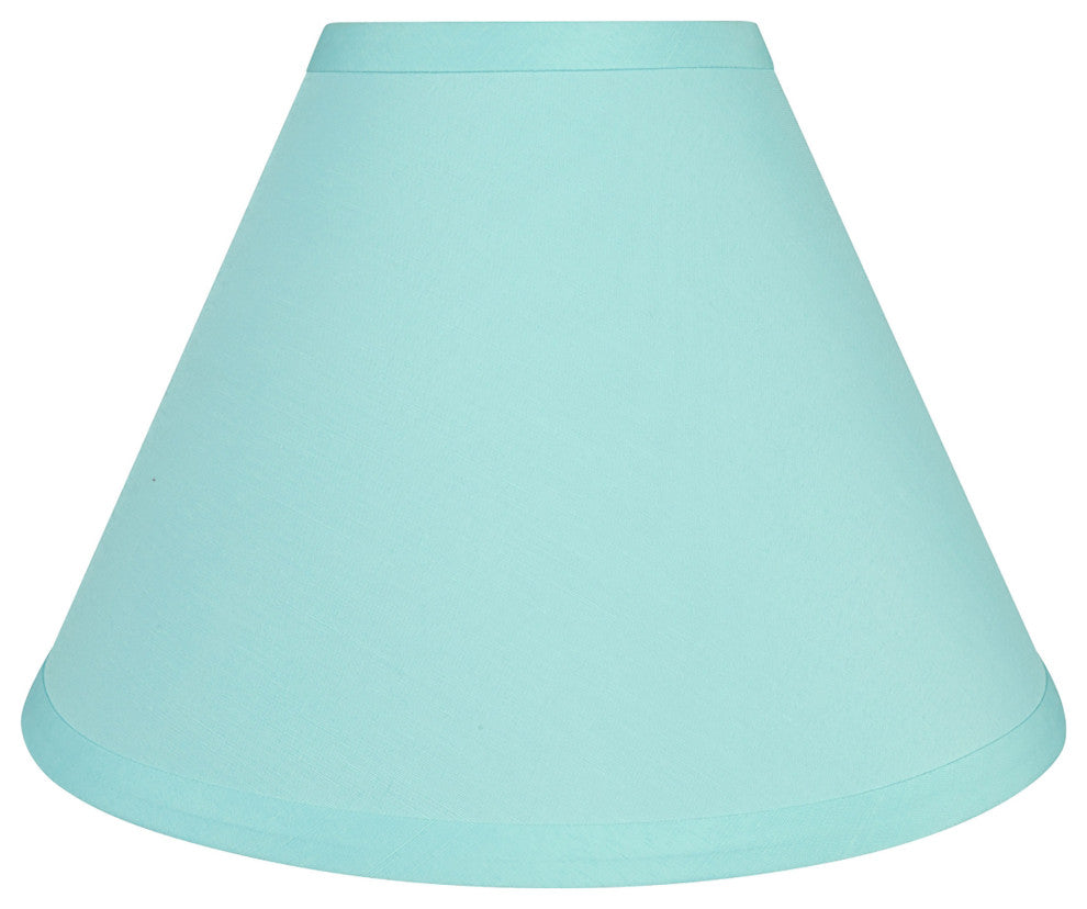 Aspen Creative 58754 Hardback Empire UNO Lamp Shade, Light Blue (4" x 10" x 7")
