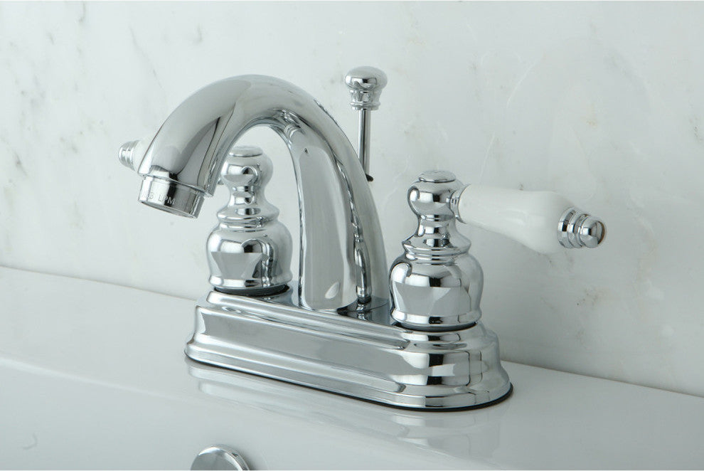 Kingston Brass 4" Centerset Bathroom Faucet, Polished Chrome
