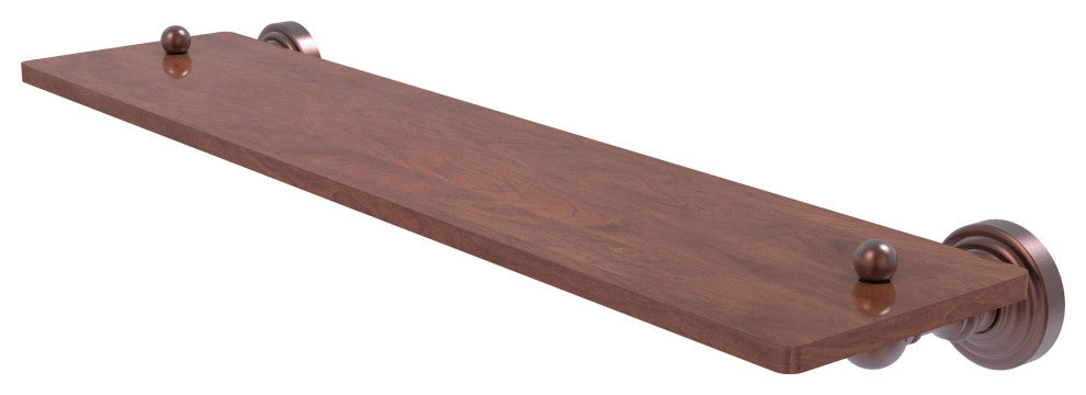 Waverly Place 22" Solid Wood Shelf, Antique Copper