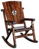 Char-Log Fleur de Lis Medallion Rocker