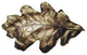 Oak Leaf Bin Pull, Antique Brass