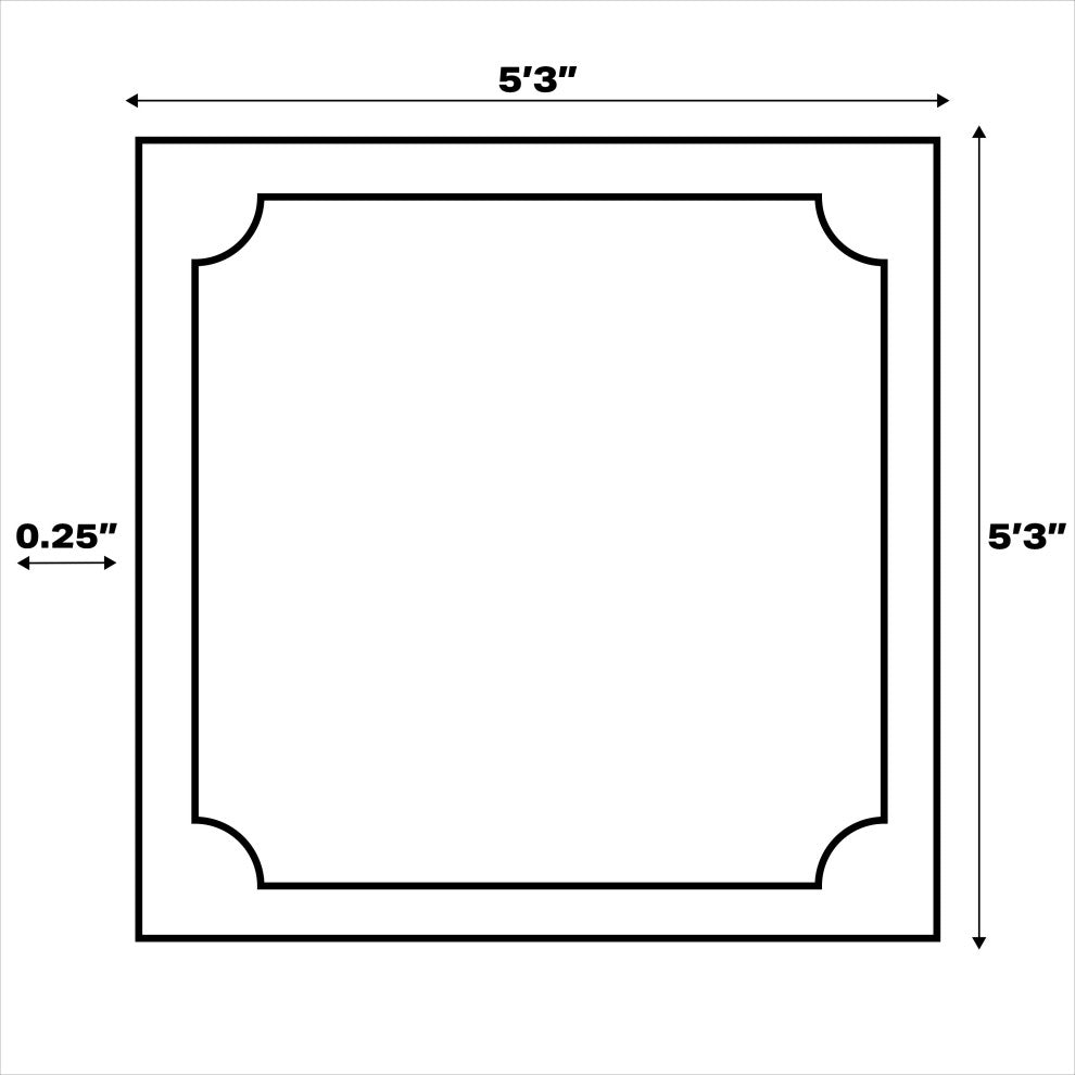 Odense High-Low Minimalist Angle Geometric Indoor/Outdoor Area Rug
