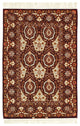 Fine Hand Knotted Persian Silk & Wool Isfahan 3'4"x5'