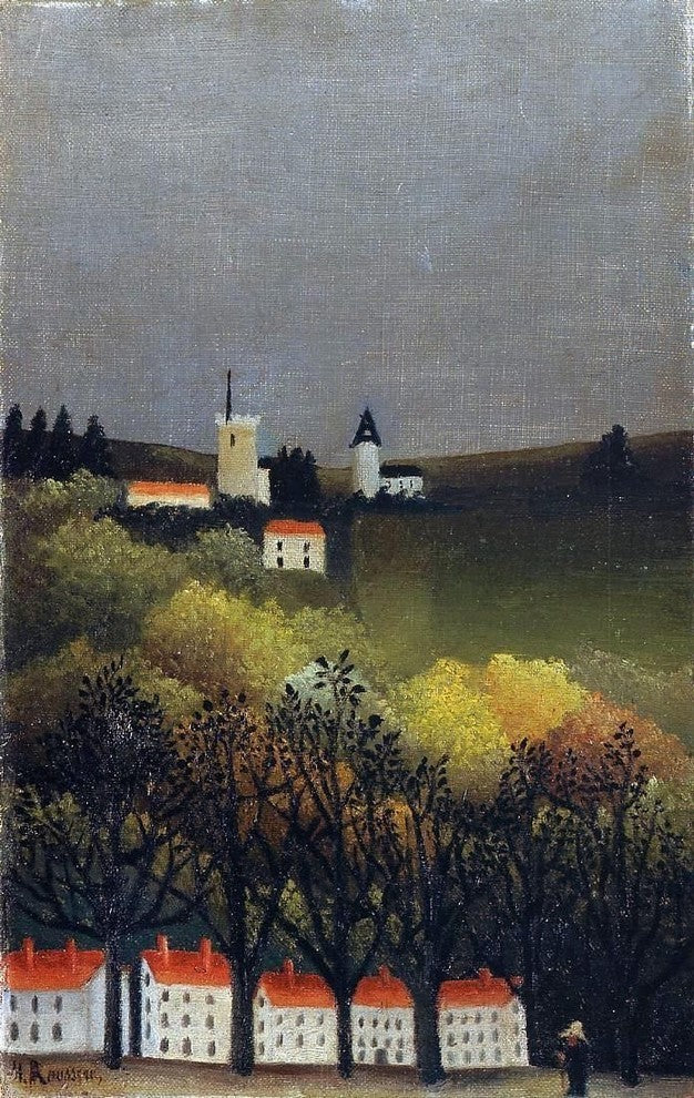 Henri Rousseau Landscape Premium Canvas Print