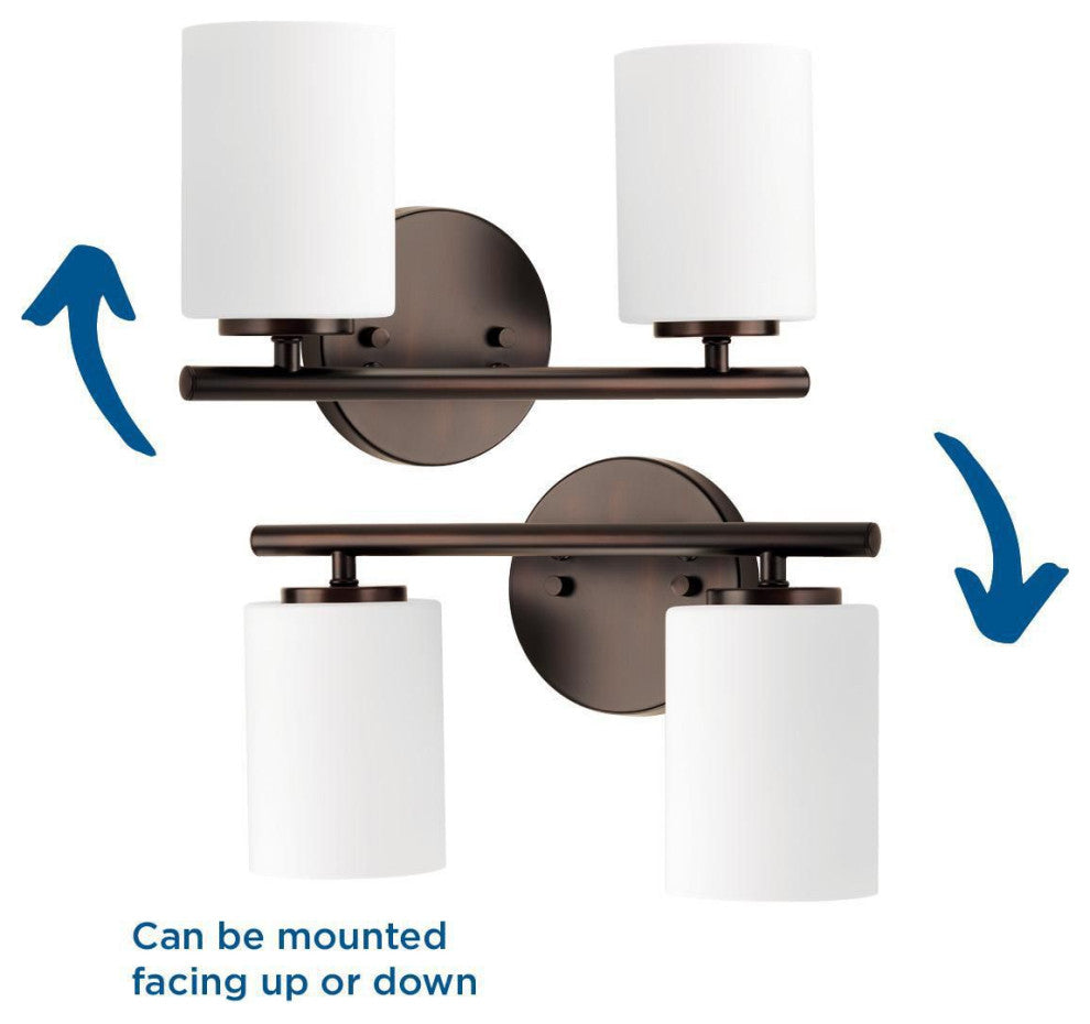 Replay 2-Light Bath Light, Antique Bronze