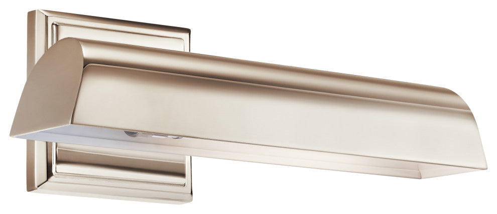 Carston 1 Light Picture Light, Polished Nickel, 12"