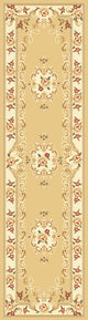 Corinthian 5309 Beige, Ivory Aubusson Rug, 7'7"x10'10"