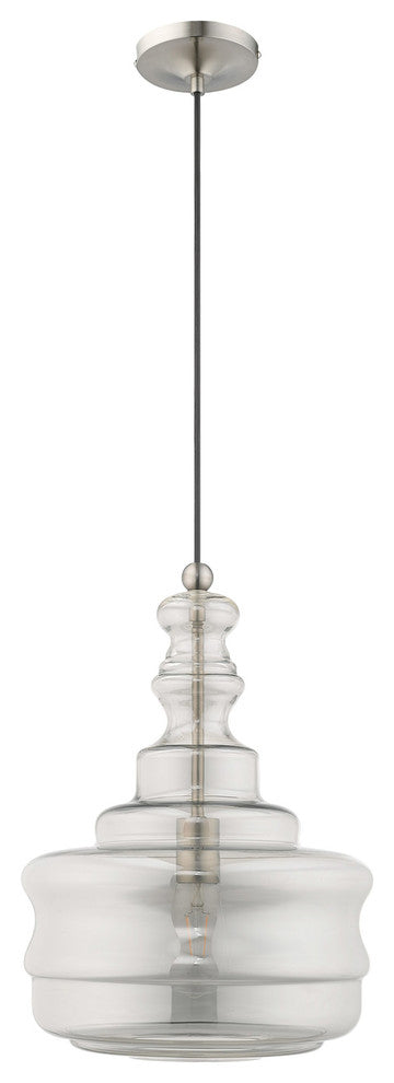 Livex Lighting Brushed Nickel 1-Light Mini Pendant
