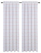 54"x96" Chamon, Set of 2, Sheer Curtain Panels, Red