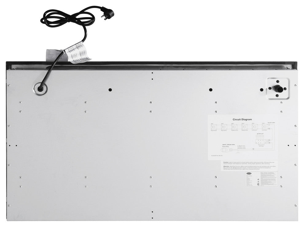 36" Luxury Gas Cooktop in Stainless Steel With 6 Italian Burners Easy Clean