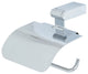 Iris Toilet Paper Holder With Lid, Polished Chrome, Chrome