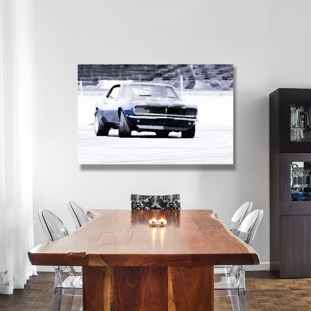 "1968 Chevy Camaro Watercolor" Fine Art Print