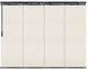 Elza 4-Panel Track Extendable Vertical Blinds 48-88"W