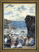 Maurice Prendergast Holiday  Headlands - 18" x 27" Framed Premium Canvas Print