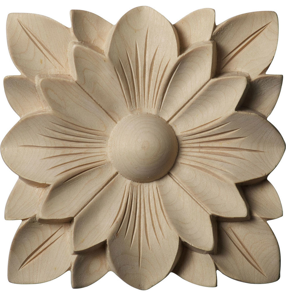 5"W x 5"H x 3/4"P Springtime Rosette, Cherry