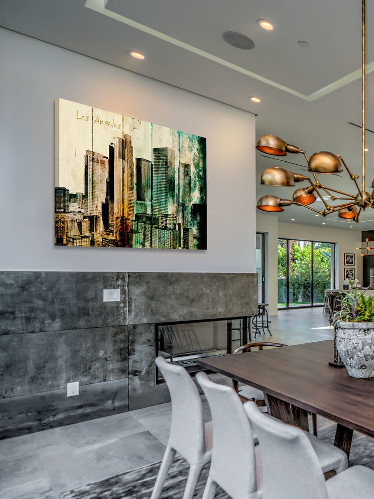 "La Downtown 2" Painting Print on Canvas by Irena Orlov