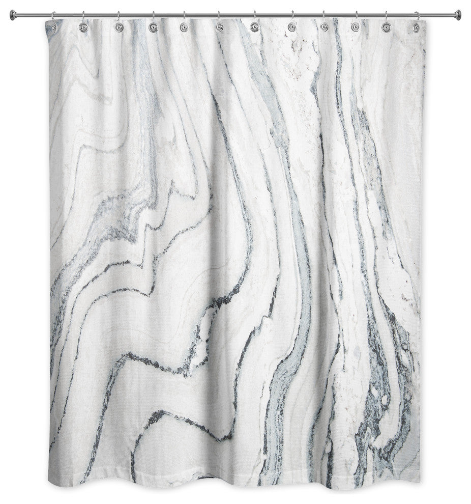Blue Marble Shower Curtain