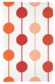 Brady Beads, Stripe Print Beach Towel, Orange