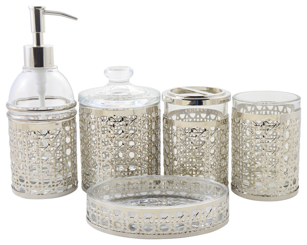 Bathroom Accessory Set of Ornamental Collection