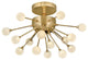 Fredrick Ramond Impulse 15-Light Semi-Flush Mount, Polished Gold