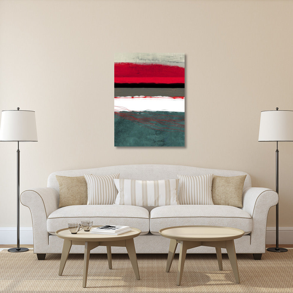"Abstract Stripe Theme Grey And White" Fine Art Print