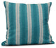 Sea Lines, Stripe Print Pillow, Teal, 26"x26"