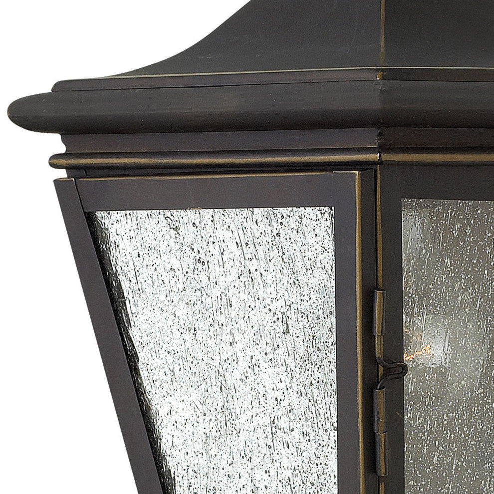 Hinkley Lincoln Small Wall Mount Lantern, Oil Rubbed Bronze