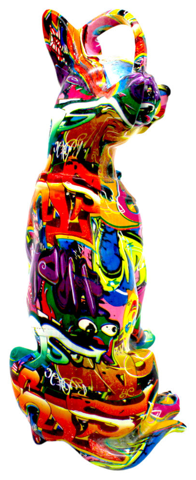 Interior Illusions Plus Street Art Chihuahua With Headphone 10" Tall