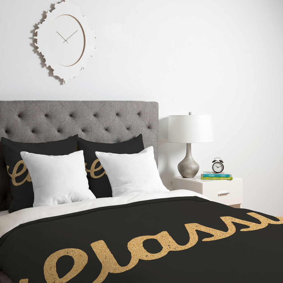 Deny Designs Allyson Johnson Classy And Glittering Duvet Cover - Lightweight