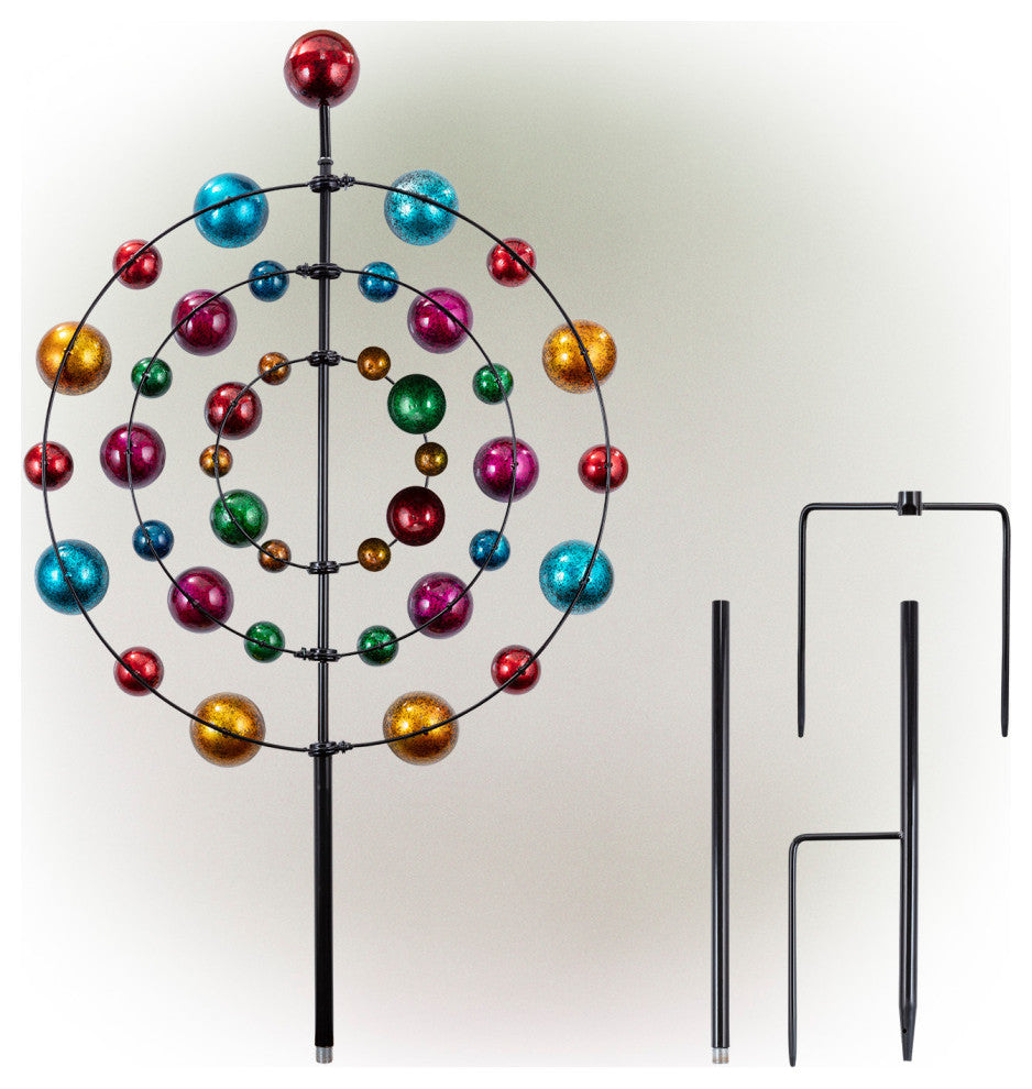 Kaleidoscopic Multi-Spinning KInetic Garden Stake