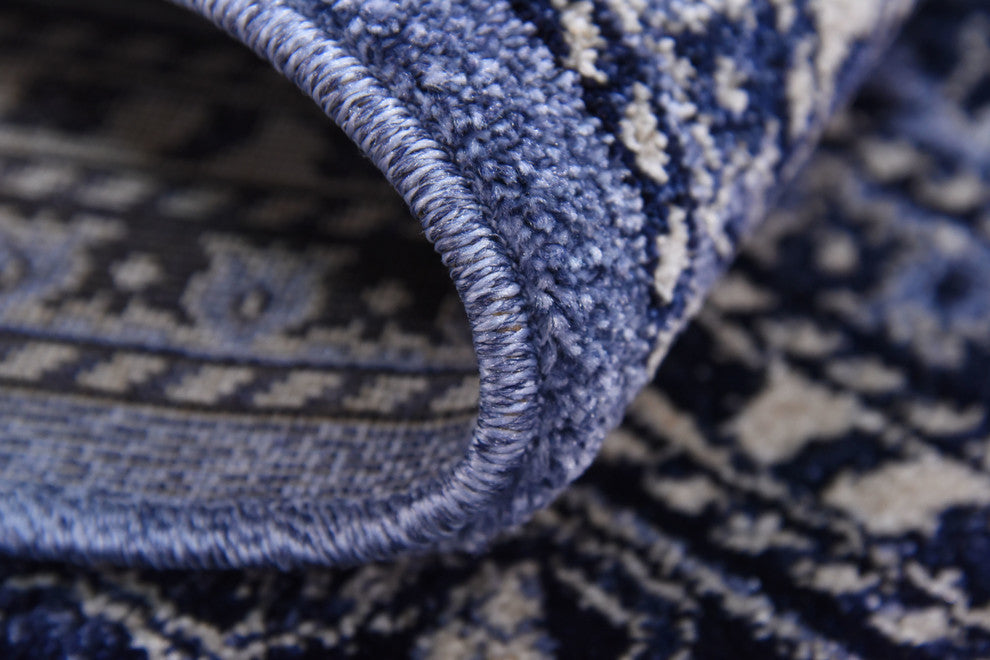 Unique Loom Blue La Jolla Trellis 7' 0 x 10' 0 Area Rug