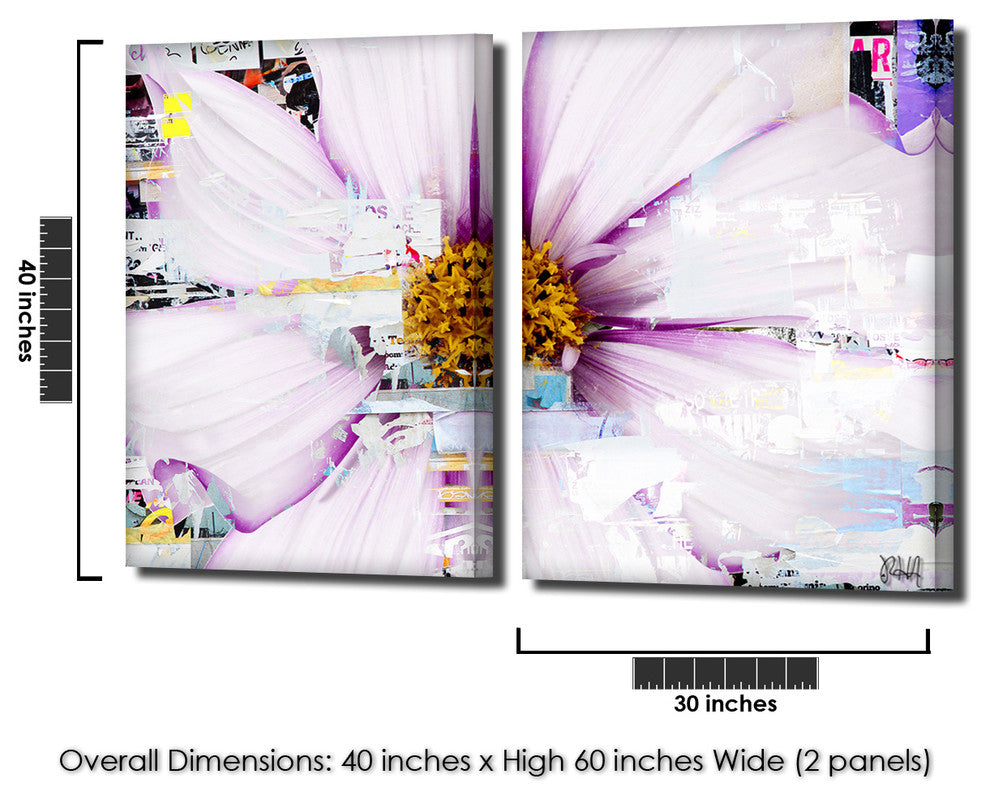 Painted Petals LXXXII Canvas Art, 2-Piece Set