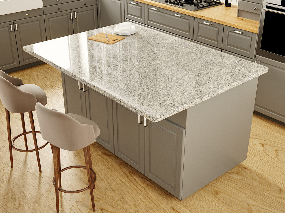 Hidden Granite Countertop L Bracket, Matte Black, 10"