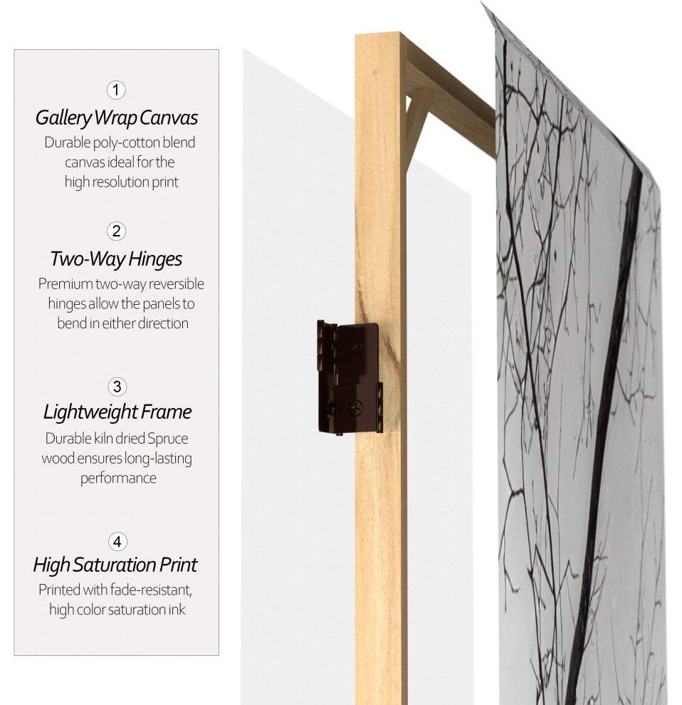 6' Tall New York City Double Sided Room Divider