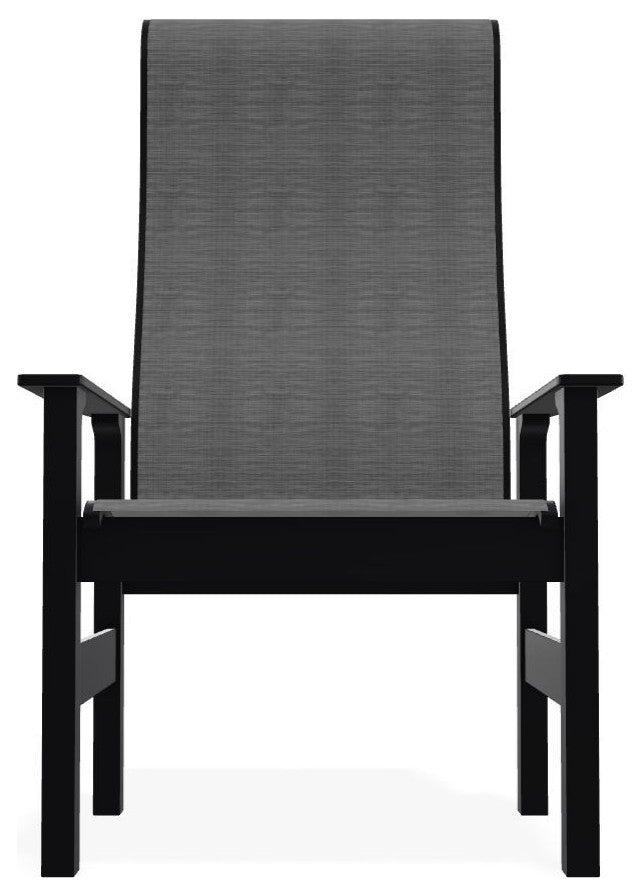 Leeward Sling Outdoor Supreme Armchair, Collect Charcoal/Black