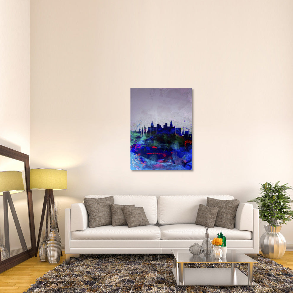 "Las Vegas Watercolor Skyline" Fine Art Print