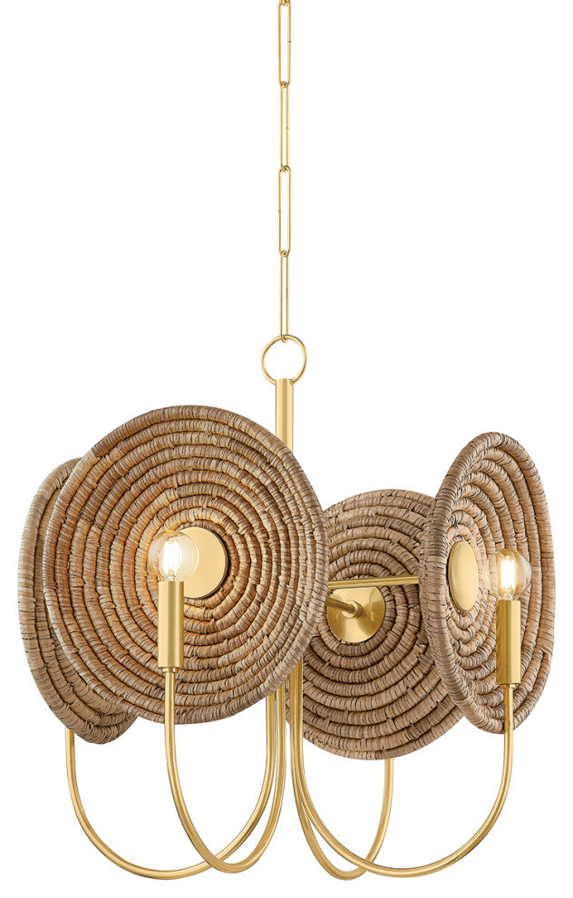 Mitzi Ashby Chandelier Aged Brass