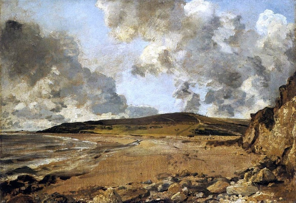John Constable Weymouth Bay, With Jordan Hill Premium Canvas Print