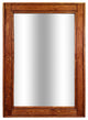 Herringbone Stained Vanity Mirror, Red Chestnut, 30"x42", Vertical