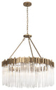 Matrix 12 Light Pendant, Havana Gold