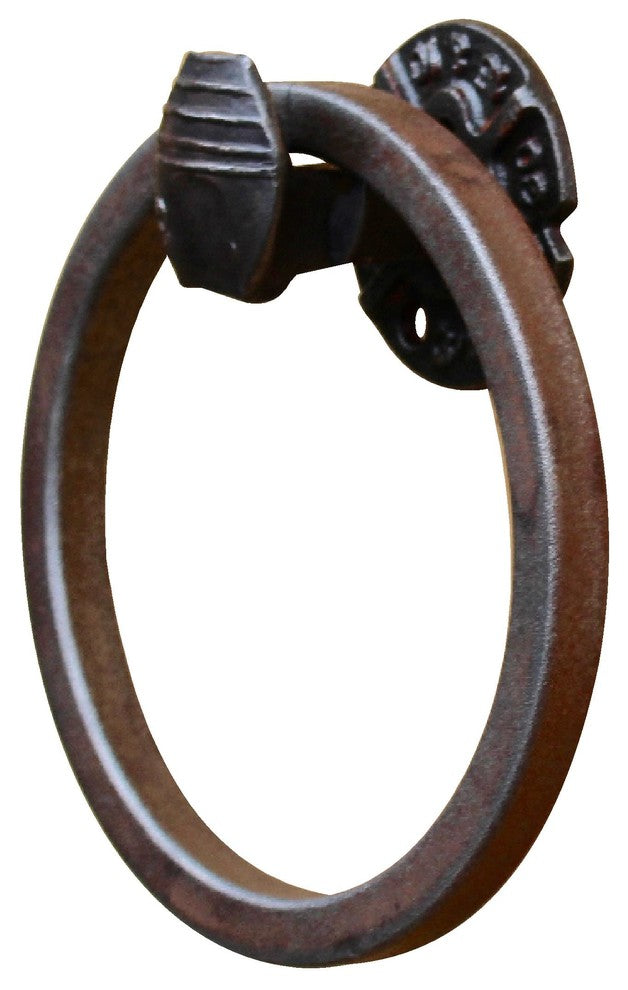 Railroad Spike Towel Ring, 6"