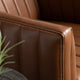 Brown Upholstered Accent Chair