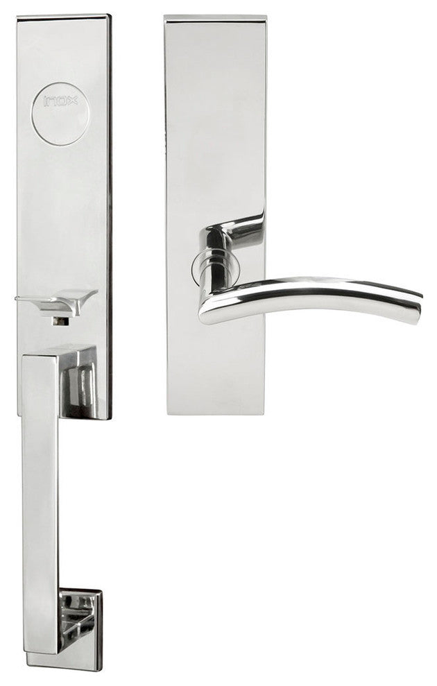 Brussels Lever, Mortise Dummy Handleset, Right Hand, Polished Stainless Steel