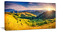 "Green Hills Glowing By Sunlight" Landscape Wall Art, 32"x16"