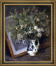 Julian Alden Weir Flowers in a Delft Jug Framed Premium Canvas Print, 16"x20"
