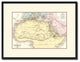 Ancient Africa Vintage Antique Map Wall Art, 16"x21"