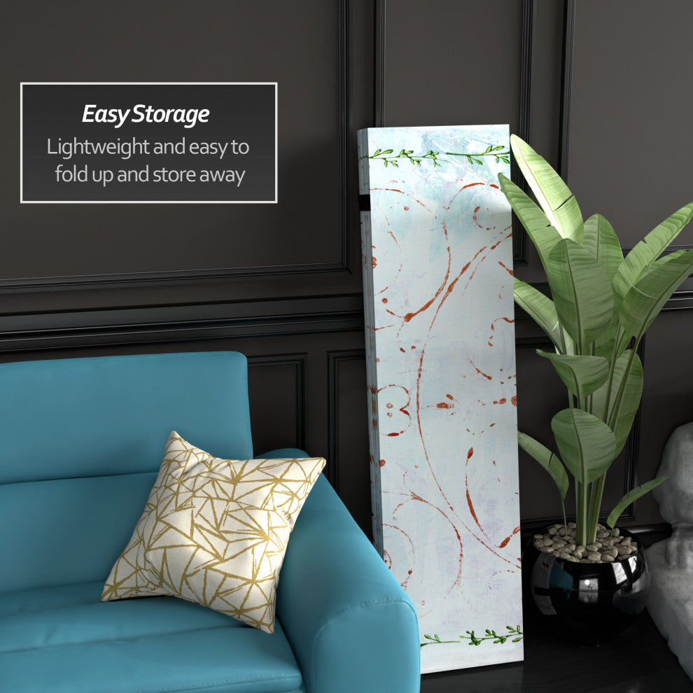 5' Tall Winter's Peace Canvas Room Divider