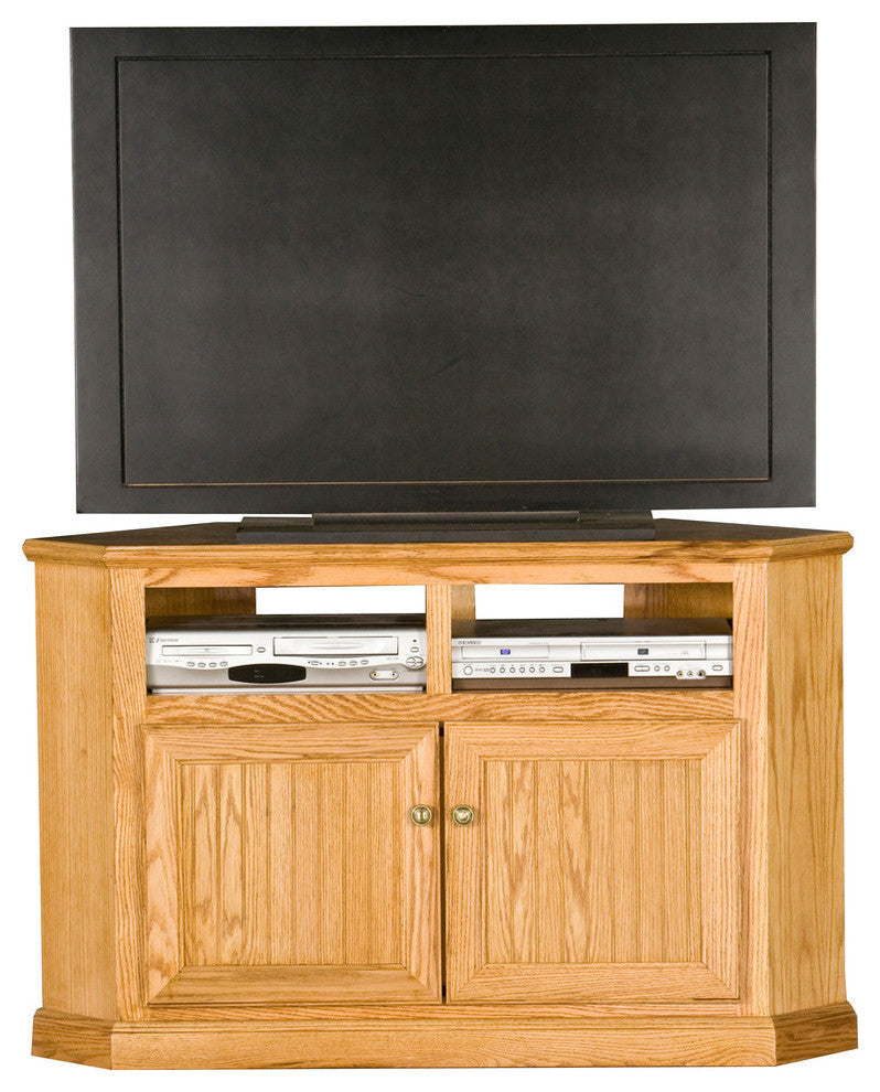 Eagle Furniture Heritage 50" Corner TV Cart, Medium Oak