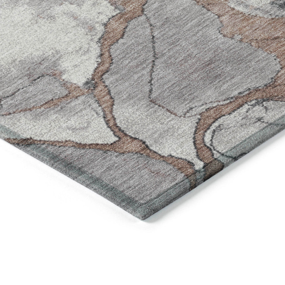 Machine Washable Indoor/Outdoor Chantille ACN1909 Mocha 2'6" x 3'10" Rug