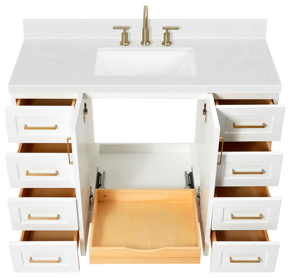 Ariel Taylor 48" Single Rectangular Sink Bathroom Vanity